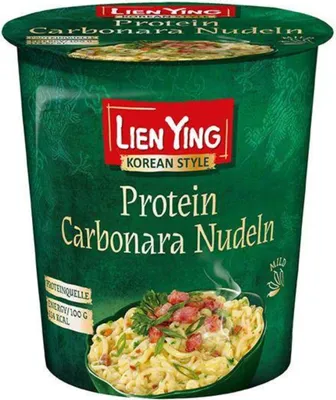 Produktbild von Lien Ying Protein Carbonara Nudeln, 70g