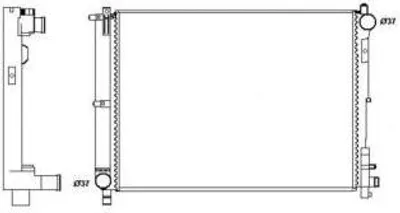 Produktbild von NRF Kühler, Motorkühlung  58263