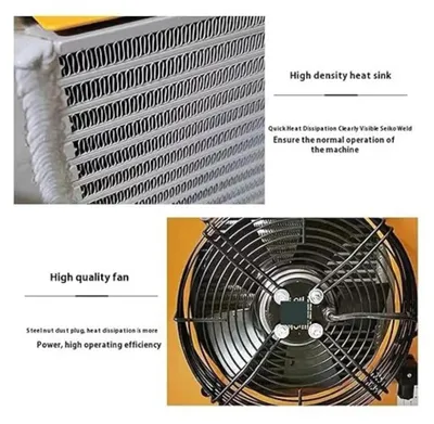 Image de Refroidisseur d'huile hydraulique industriel AH1012T-CA - Refroidisseur d'huile 12 V DC - Débit de 100 l/min - Ventilateur de 120 W - Refroidissement par air - Soudures de précision