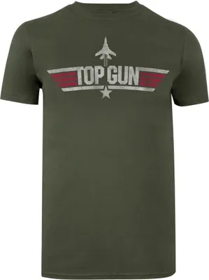 Image de Top Gun - T-shirt pour homme TV651 (M) (vert militaire)