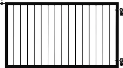 Produktbild von Plus Einzeltor Basic Stahl 150 × 85 cm schwarz