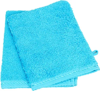 Produktbild von A&R 001.50 | Waschhandschuh -Standard 100 /  16 x 22 cm - Farbe: Aqua Blue - Größe: 16 x 22 cm