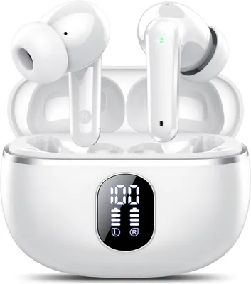 Produktbild von In Ear Kopfhörer mit 4 ENC Noise Cancelling Mics, Tiefer Bass, 50Std mit LED-Anzeige, in Ear Ohrhörer IP7 Wasserdicht Bluetooth 5.4 Sport HiFi Stereo