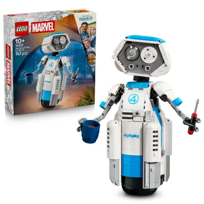 Produktbild von LEGO ǀ Marvel The Fantastic Four H.E.R.B.I.E. - Bauset - Marvel-Sammlerstück für Kinder ab 10 Jahren - Zimmerdeko zum Film - beweglicher LEGO Roboter - Geschenk - 76339