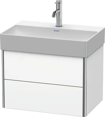 Image de Duravit XSquare Meuble sous-lavabo Compact, suspendu, 2 tiroirs, 584x397x390mm, XS416708484