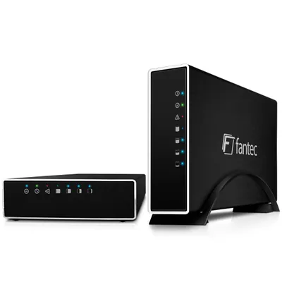 Produktbild von Fantec CL-35B1, 3000 GB, 3 TB, SATA, IEEE 802.3, IEEE 802.3u, IEEE 802.3ab, 1000 Mbit/Sek, HDD, Stand-by