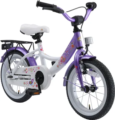Produktbild von BIKESTAR Kinder Fahrrad ab 4 Jahre | 14 Zoll Classic | Lila & Weiß