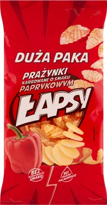 Zdjęcie produktu dla Łapsy Prażynki O Smaku Paprykowym 130 G