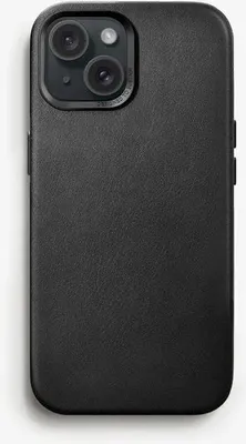 Produktbild von Woodcessories  Leather Case MagSafe iPhone 15 Plus Black