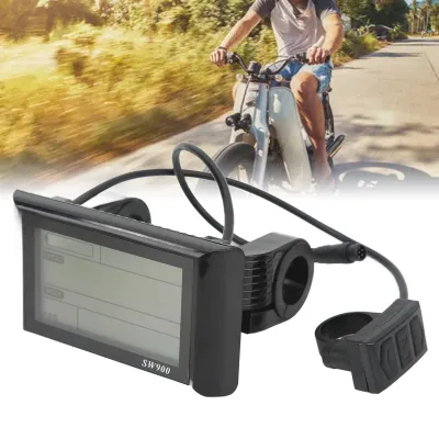 Produktbild von LCD-Display für Elektrofahrräder, Elektroroller, SW900, LCD-Display, Messgerät mit wasserdichtem Anschluss,6p-Schnittstelle