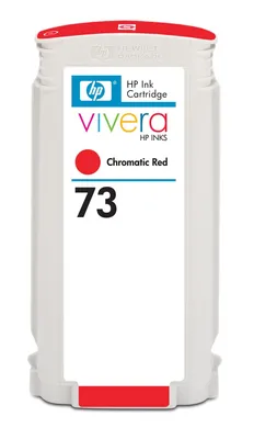 Obrázek produktu pro HP 73 Chromatická červená inkoustová kazeta DesignJet, 130 ml, Řada tiskáren HP Designjet Z3200, Termotiskárna, Chromatická červená, Enterprise, Singapur, 202 mm