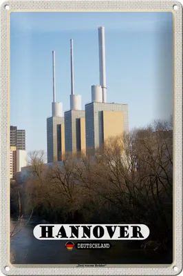 Produktbild von Blechschild Städte Hannover Blick auf Döhren Stadt 30x20cm