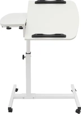 Obrázok produktu pre Mobilná pracovná stanica – stôl, výškovo nastaviteľný, ergonomický dizajn, farba slonová kosť