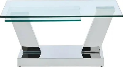 Produktbild von Bank mit drehbaren Platten OYRUS - Gehärtetes Glas und Metall