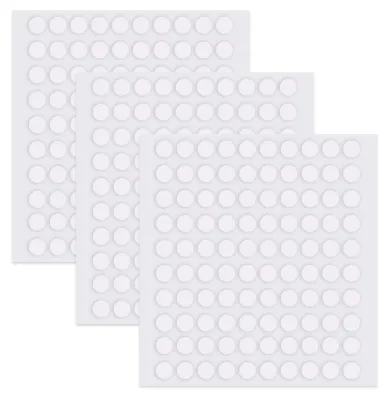 Productafbeelding van Transparante Stickers - Dubbelzijdige Plakpunten - 300 Stuks