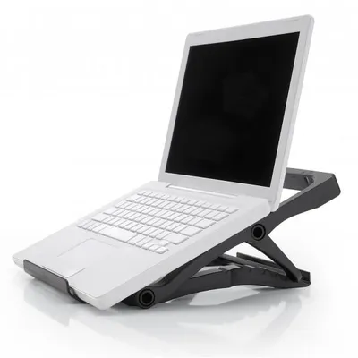 Zdjęcie produktu dla Podstawka pod laptopa 11 - 17" składana przenośna regulowana czarna Verotech 30009