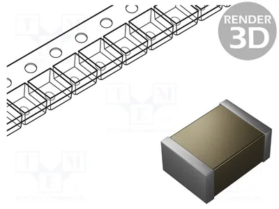 Produktbild von 10x Kondensator: Keramik 470nF SMD 50V 10% 1812 1812B474K500CT Kondensatoren S