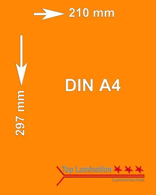 Produktbild von 100 Blatt orange 90 g/m² A4 (210x297mm) Tonpapier bedruckbar Premium Papier farbig