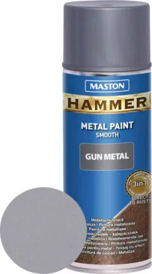 Produktbild von Sprühlack Maston Hammer Gun Metal smooth Metallschutz grau 400 ml