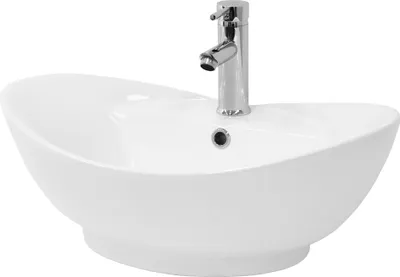 Obrázek produktu pro LuxeBath umyvadlo Oválné umyvadlo na desku, 59x39,5x20,5 cm, bílé, keramika
