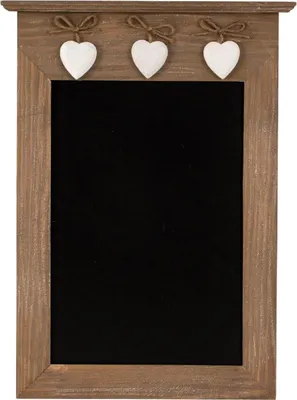 Produktbild von Landhaus Memotafel Kreidetafel 26 x 39 Herzen