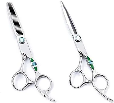 Image de Ciseaux de coiffure professionnels, 6 pouces, pour couper et effiler les cheveux. Ciseaux de coiffure, outils de coiffure pour un style personnalisé
