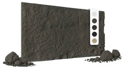 Produktbild von HEXIM Steinoptik Felsen Platten 1 Stück 120x60cm PolyurethanWandverkleidung 0,73 m² 3D Paneele Bruchstein Stone Nachbildung Wandpaneele Wanddeko Steinplatte Felswand Wohnzimmer Innenwand grau (A002-04 Grey)