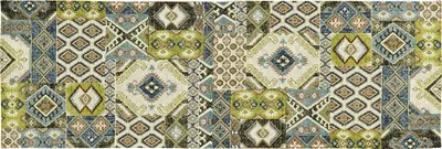 Produktbild von Sander Tischläufer Shiraz" grün/blau 32x96 cm"