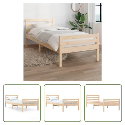 Produktbild von The Living Store Massivholzbett 90x200 cm