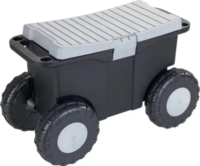 A garden and hobby cart with wheels.