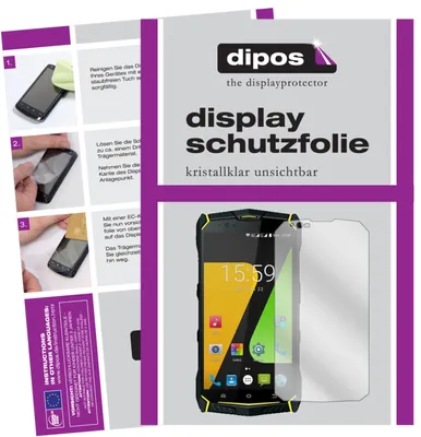 Produktbild von 2x Schutzfolie für Jesy J9S klar Displayschutzfolie Folie Display Schutz dipos