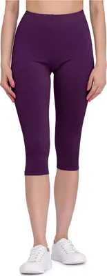 Produktbild von Bellivalini Damen 3/4 Leggings aus Viskose BLV50-148 (Pflaume, S)