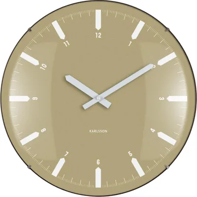 Produktbild von Karlsson - Wanduhr Realista Dome - Grün - 35x35x35cm