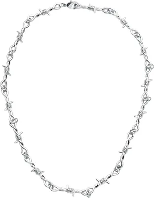 Produktbild von Urban Classics Halskette Uni Barbed Wire Necklace silberfarben Standard