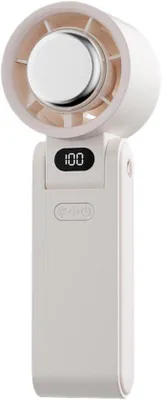 Obrázok produktu pre Ručný akumulátorový ventilátor | Vhodný na cestovanie | LED displej, 3600 mAh, 100 rýchlostí, otočná základňa, na pláž, turistiku, outdoor