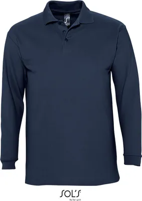 Immagine prodotto di SOLs 11353 | Polo uomo manica lunga Winter II - Colore: Navy - Taglia: XXL