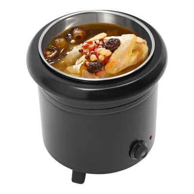 Image de Chauffe-soupe, Chauffe-soupe commercial, Chauffe-soupe en acier inoxydable, Noir