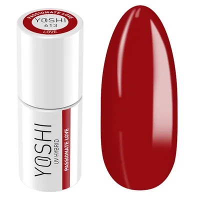 Produktbild von Yoshi | Hybrid-Nagellack - 613 Passionate Love - Hybrid-Gellack - Hybridlack - UV LED - 6ml - Profi Qualität - Rot