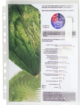 Produktbild von Exacompta 4x Beutel 10 gelochten Schutzhüllen A4 Klettverschluss Kristall 5505E