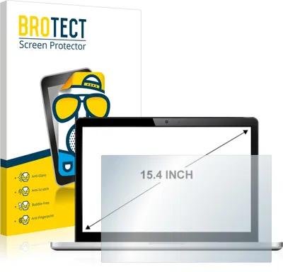 Produktbild von BROTECT Schutzfolie für Notebooks mit 39.1 cm (15.4 Zoll) Displays 332 x 208 mm Displayschutz Displayschutzfolie Folie Matt Entspiegelungsfolie