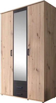 Produktbild von Kleiderschrank Drehtürenschrank Artisan Eiche 120 cm - CHICAGO - Die Möbelfundgrube