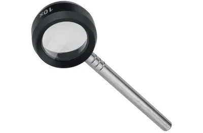 Zdjęcie produktu dla Lupa ręczna Tech-Line z powiększoną soczewką 10x d.28mm Swiss