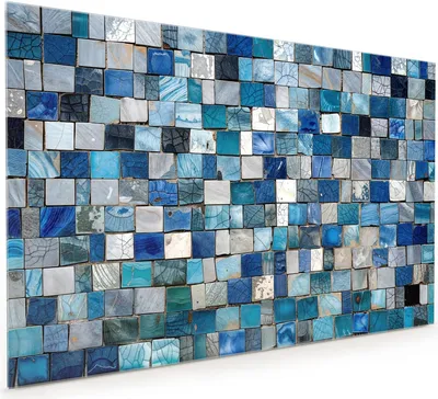 Produktbild von Küchenrückwand Spritzschutz Glas mit Motiv Mosaikfliesenmuster 40 x 40 cm