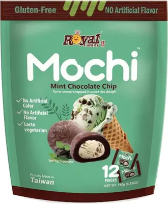 Produktbild von Royal Family Mochi Mint Chocolate Chip 180g