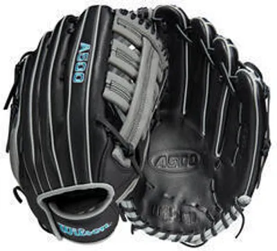 Obrázek produktu pro Wilson WBW100905125 12,5palcová celokožená baseballová rukavice A500 pro mládež | Chytání levou rukou