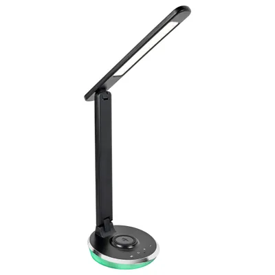 Image de Lampe de bureau moderne noire USB pour bureau salon dimmable RGB LED 6W JACEY Rabalux