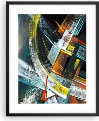 Produktbild von Gerahmtes Poster - Schwarzer Rahmen - Abstraktion Graffiti Bunt - 40x50 cm - Wand Bild - Wanddeko - Wandbilder - Wandposter - Bilderrahmen - Bilder - Kunstdruck - Wandbild - P2BPA40x50-4157