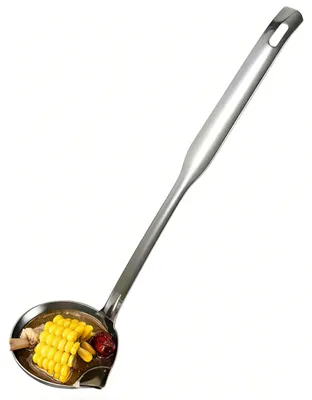 Ölabscheiderlöffel aus Edelstahl, 32 cm, Fettfilterlöffel