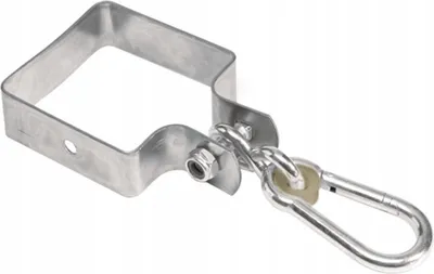 Zdjęcie produktu dla Hak do huśtawki kwadratowy 90x90 mm hak do huśtawki pneumatycznej zacisk do huśtawki hak do hamaka do huśtawki | zawieszenie | mocowanie | do kwadratowych belek drewnianych