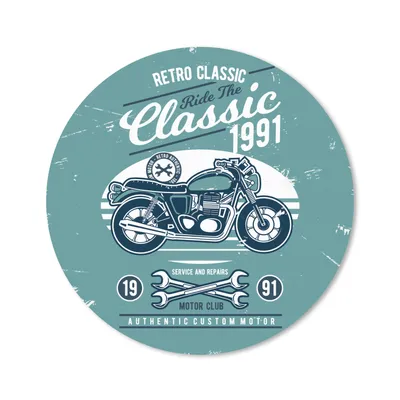 Produktbild von MuchoWow® Mauspad Mousepad Motorrad - Werkzeuge - Retro 40x40 cm - Mousepads - Maus Mat - Pad - Mausunterlage - Schreibtisch Accessoires